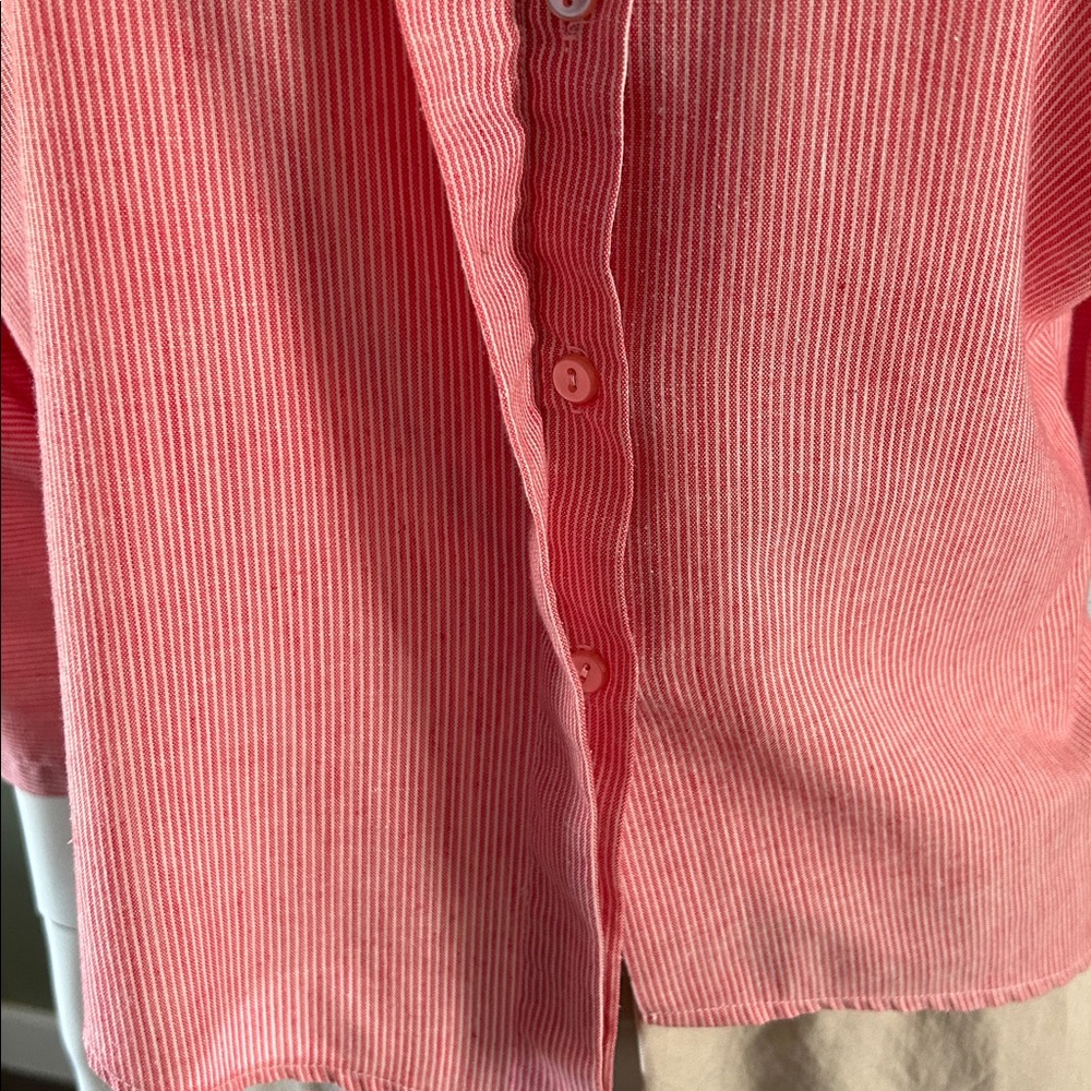 Vintage Hi Georgie! Asymmetrical Button Down S/M - Picture 5 of 14